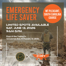 Load image into Gallery viewer, Emergency Life Saver (ELS) Course at Rivers Glen Trading Co. in Mt Pleasant, SC