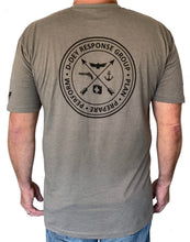 Load image into Gallery viewer, D-Dey Warm Gray Circle and Arrows T-Shirt, Soft, Comfortable and Pre-Shrunk