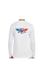 Load image into Gallery viewer, D-Dey Youth, Patriotic White, Long-Sleeved, Cool and Dry Sport Performance Interlock T-Shirt