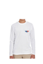 Load image into Gallery viewer, D-Dey Youth, Patriotic White, Long-Sleeved, Cool and Dry Sport Performance Interlock T-Shirt